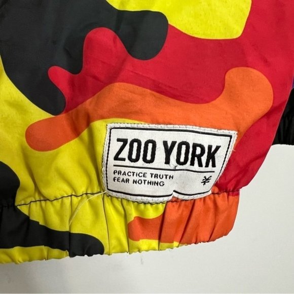 ZOO York Quarter Zip Rainbow Camo Lightweight Jacket S - Picture 6 of 12